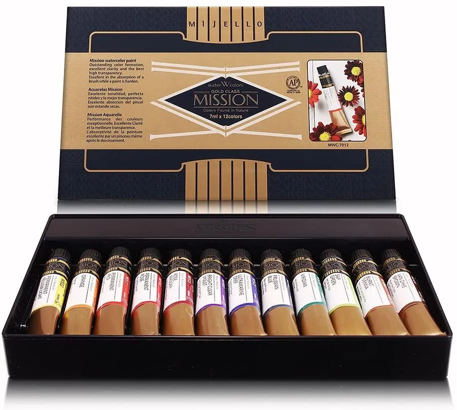 34-Color CrushOn Premium Watercolor Pigment Set - Ignite Your Imagination with Lively 15ml Tubes