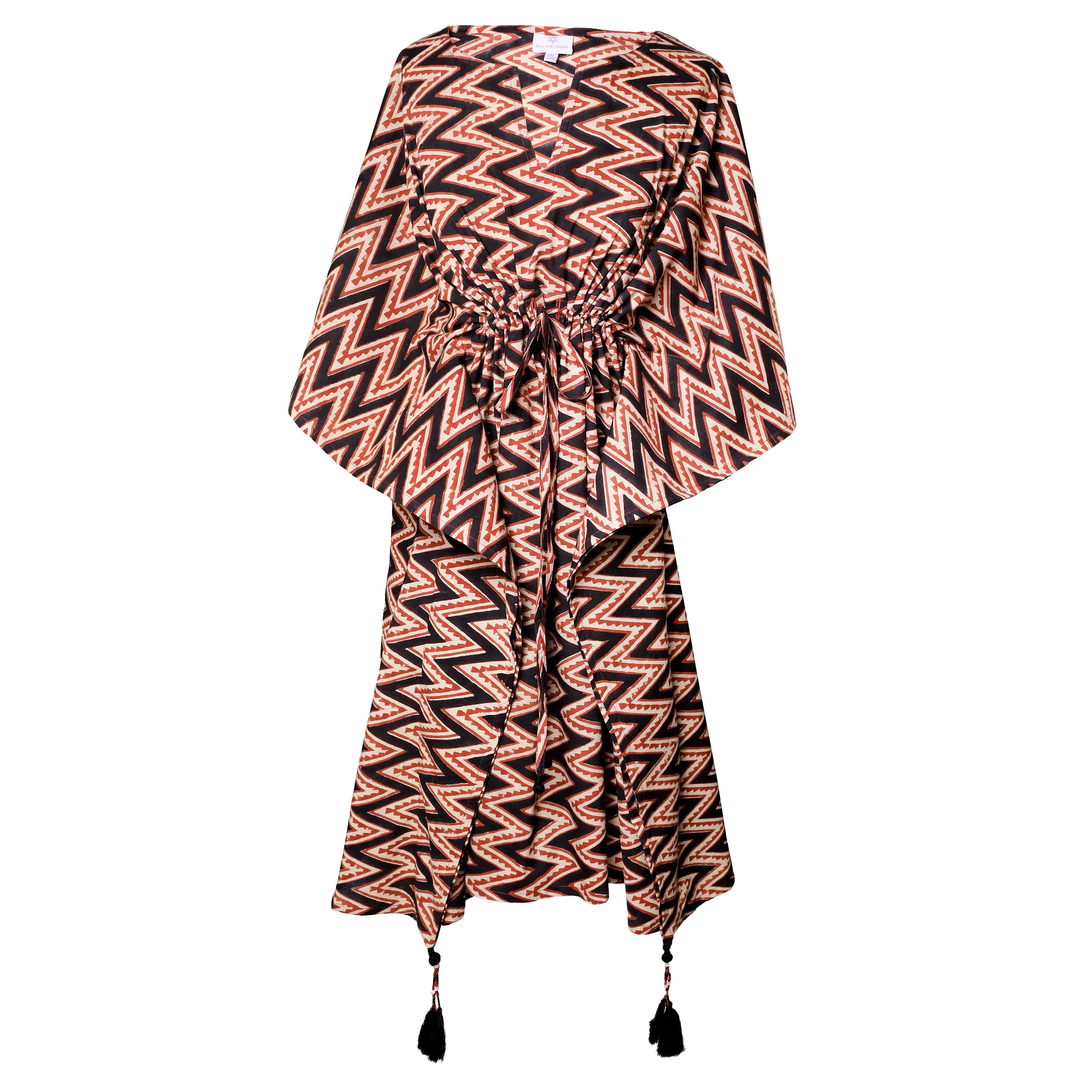 Ajmer Midi Cotton Kaftan Dress