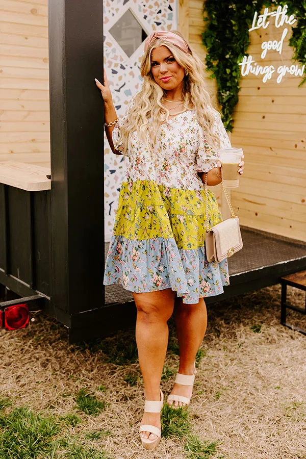 Amalfi Coast Beauty Floral Babydoll Dress Curves