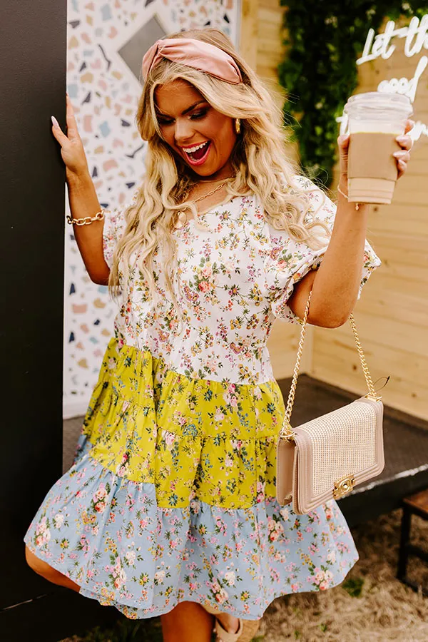 Amalfi Coast Beauty Floral Babydoll Dress Curves