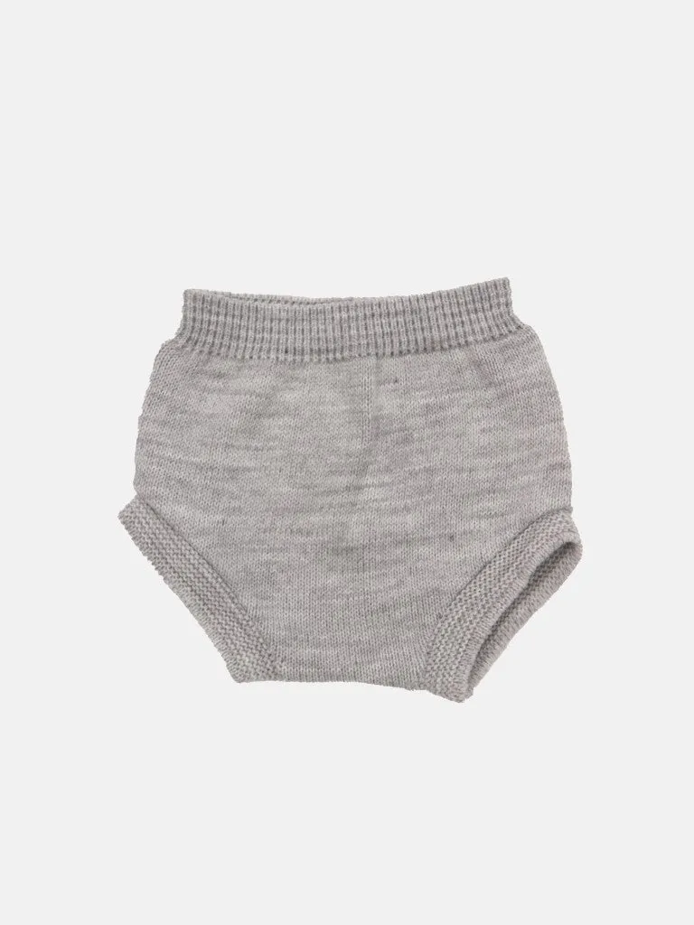 Baby Girl Inues Collection Knitted Set and Bonnet-Grey