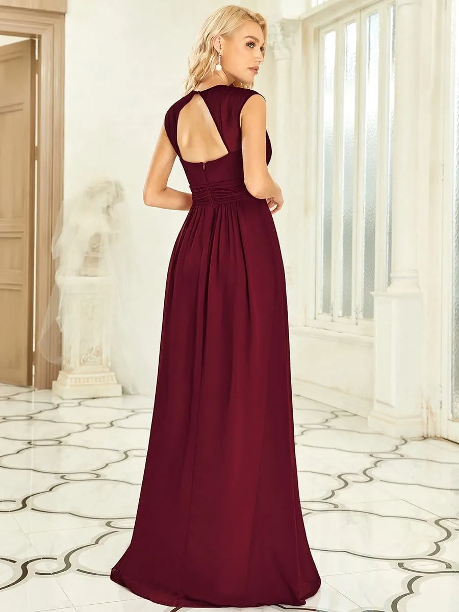Beaded Empire Waist Maxi Dress