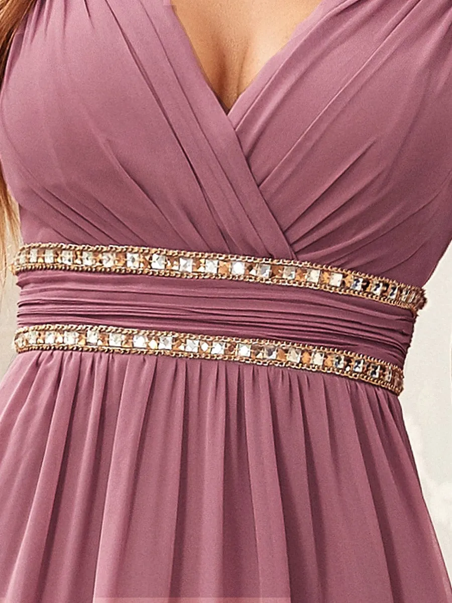 Beaded Empire Waist Maxi Dress