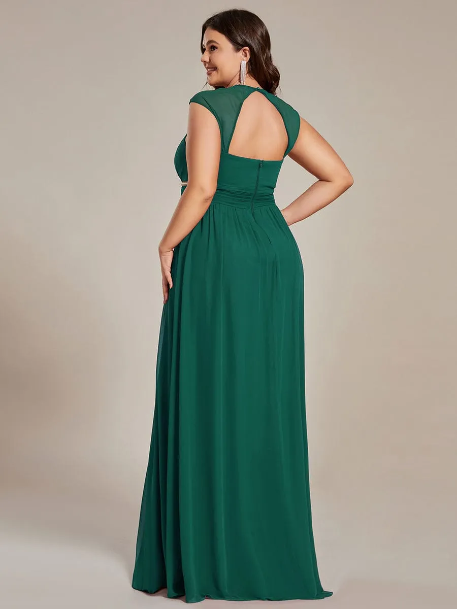 Beaded Empire Waist Maxi Dress