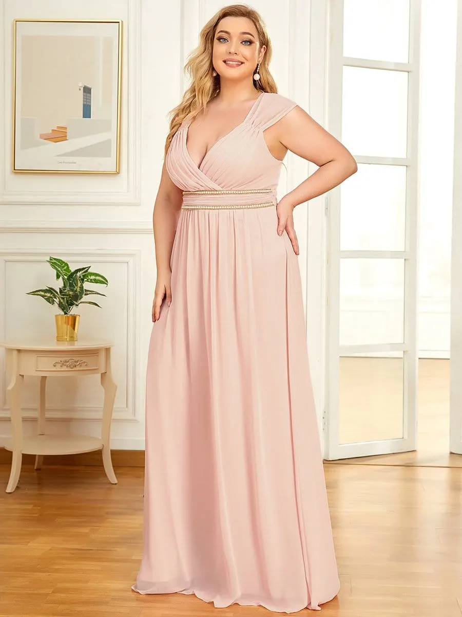 Beaded Empire Waist Maxi Dress