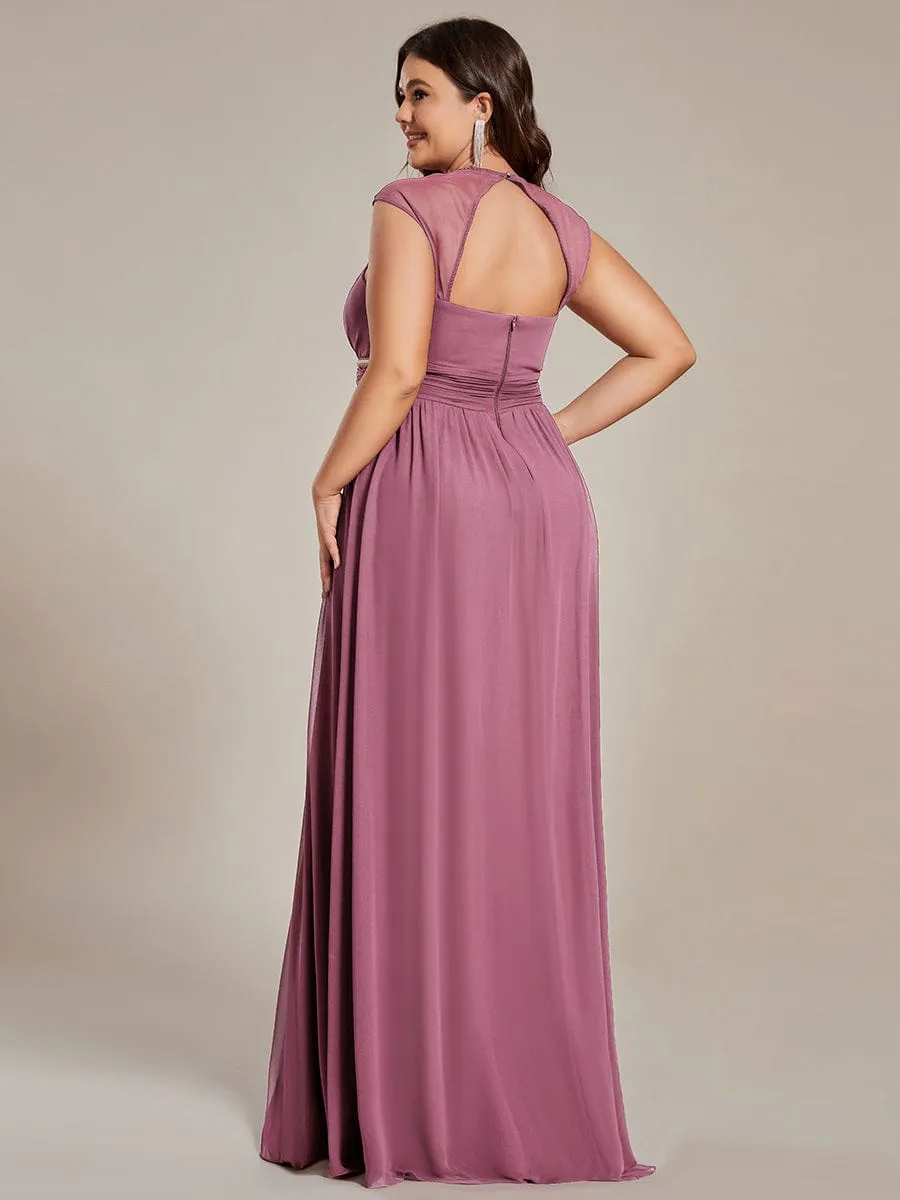 Beaded Empire Waist Maxi Dress