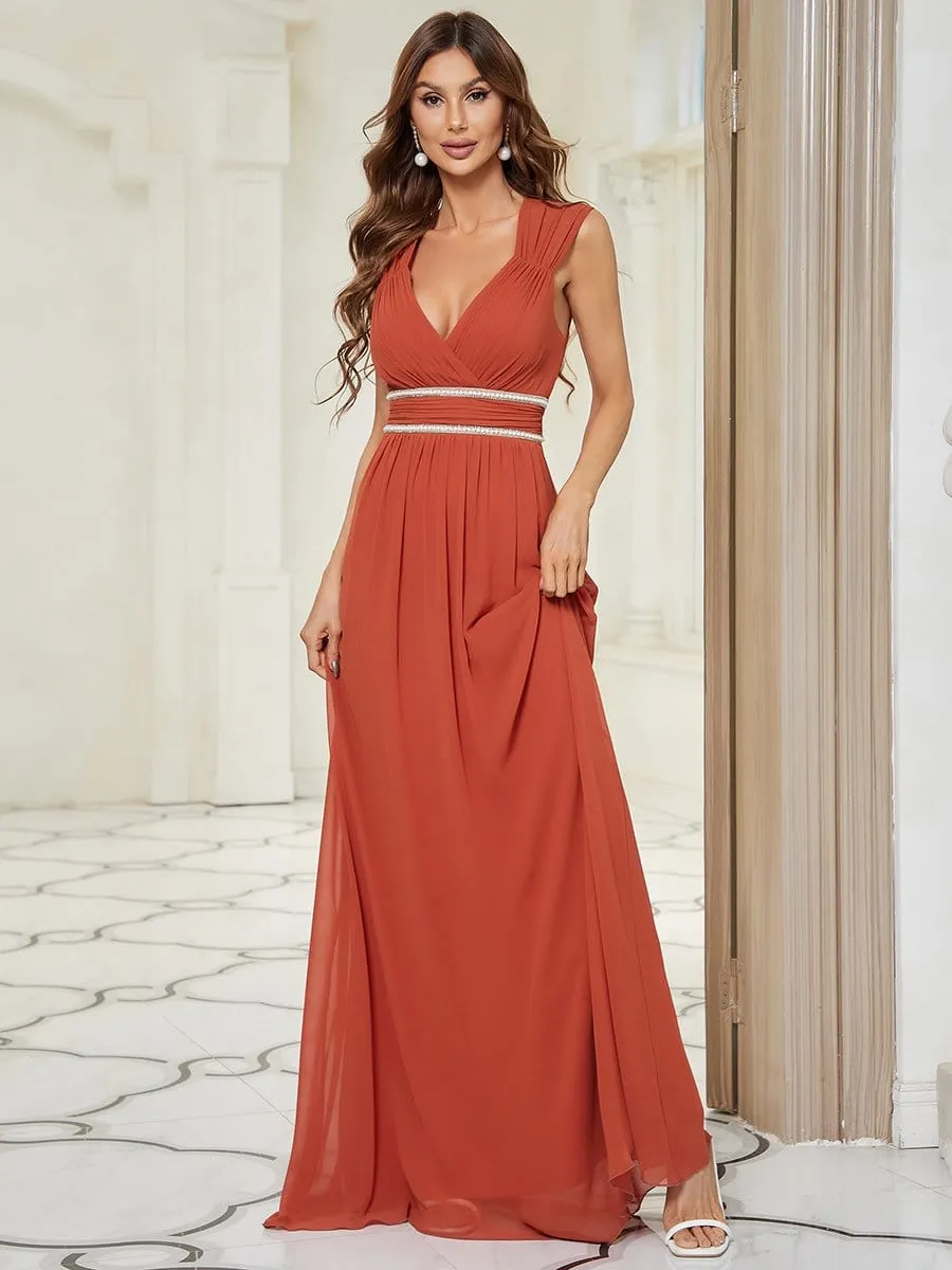 Beaded Empire Waist Maxi Dress