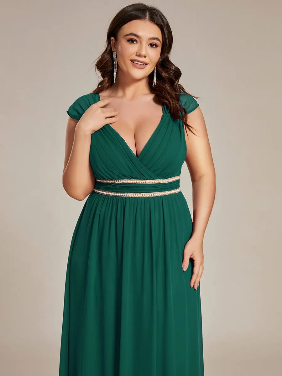 Beaded Empire Waist Maxi Dress