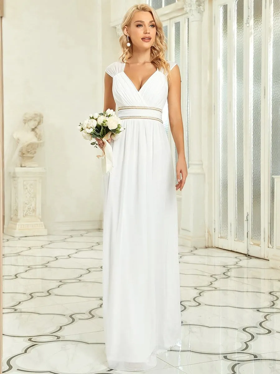Beaded Empire Waist Maxi Dress