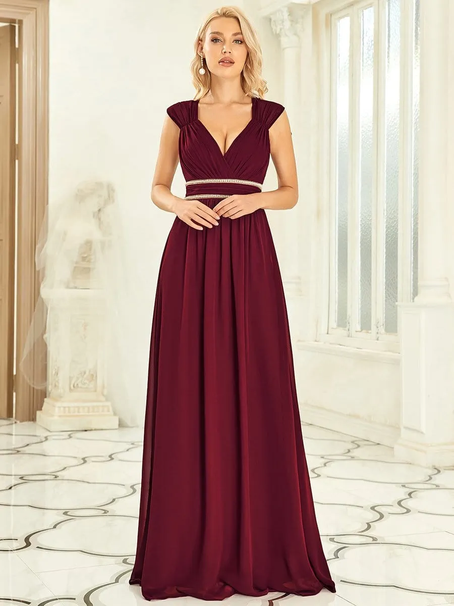 Beaded Empire Waist Maxi Dress