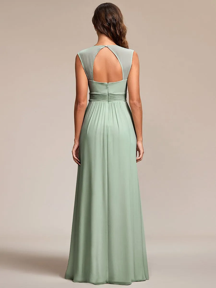 Beaded Empire Waist Maxi Dress
