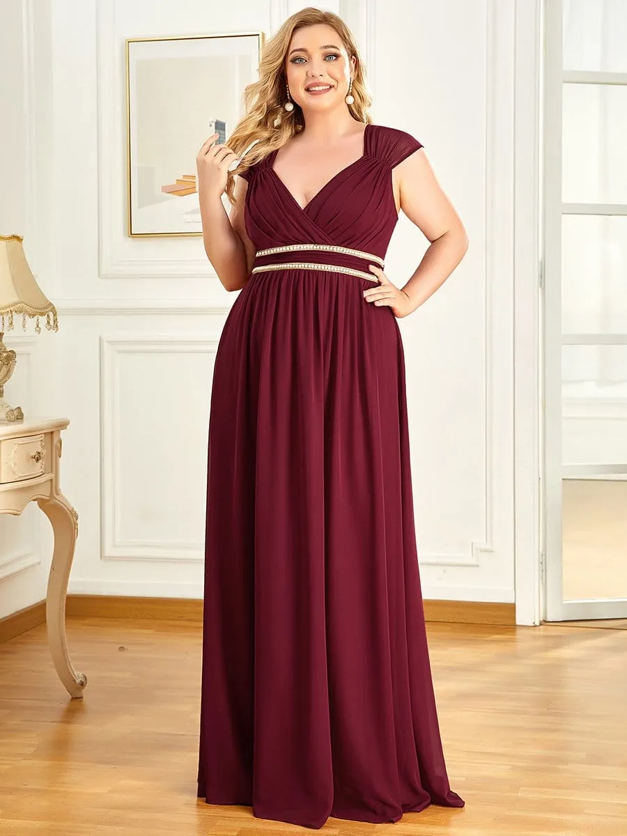 Beaded Empire Waist Maxi Dress