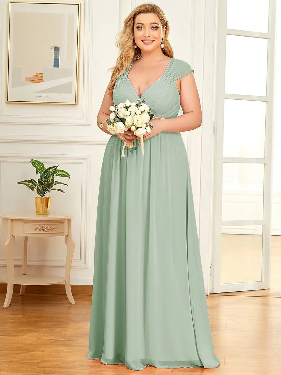 Beaded Empire Waist Maxi Dress