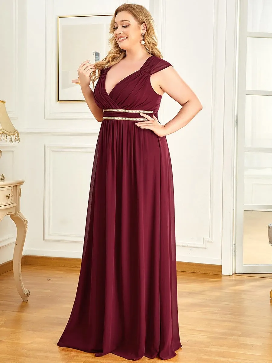 Beaded Empire Waist Maxi Dress