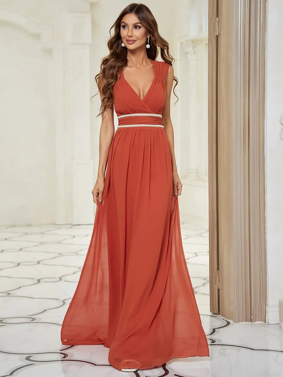 Beaded Empire Waist Maxi Dress