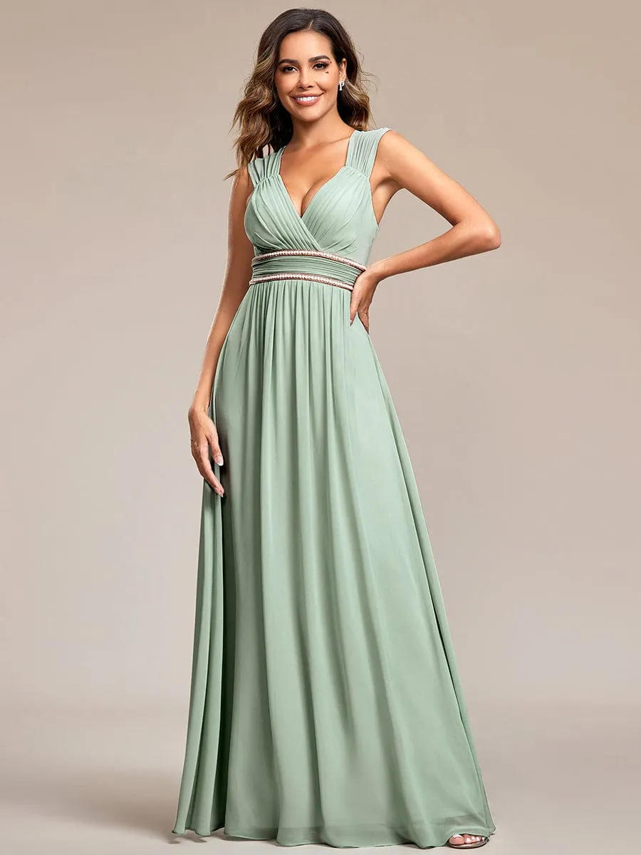Beaded Empire Waist Maxi Dress
