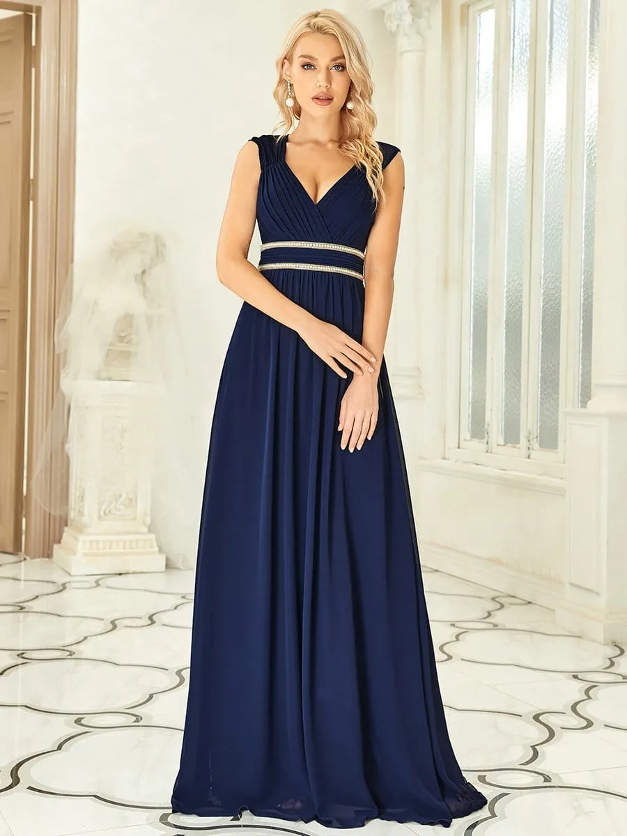 Beaded Empire Waist Maxi Dress
