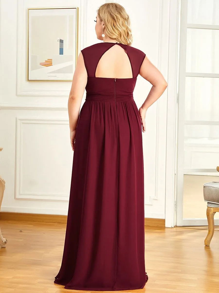 Beaded Empire Waist Maxi Dress