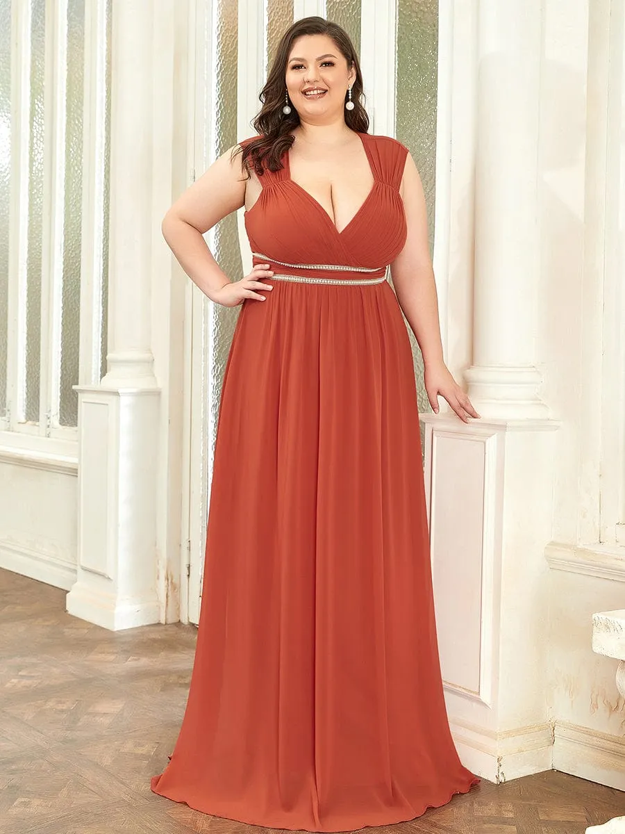 Beaded Empire Waist Maxi Dress