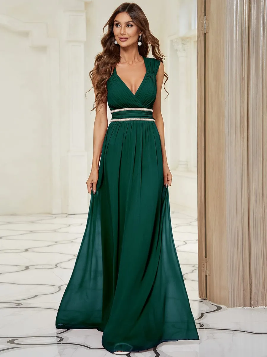 Beaded Empire Waist Maxi Dress