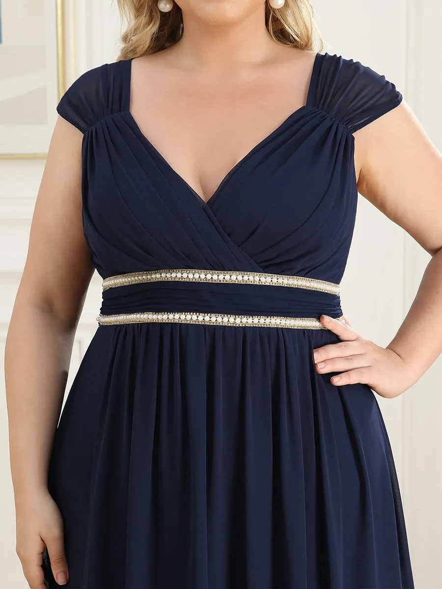 Beaded Empire Waist Maxi Dress