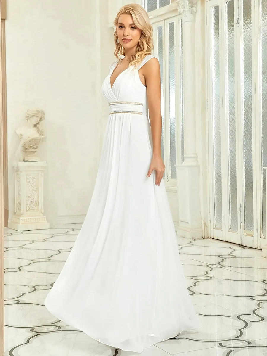 Beaded Empire Waist Maxi Dress