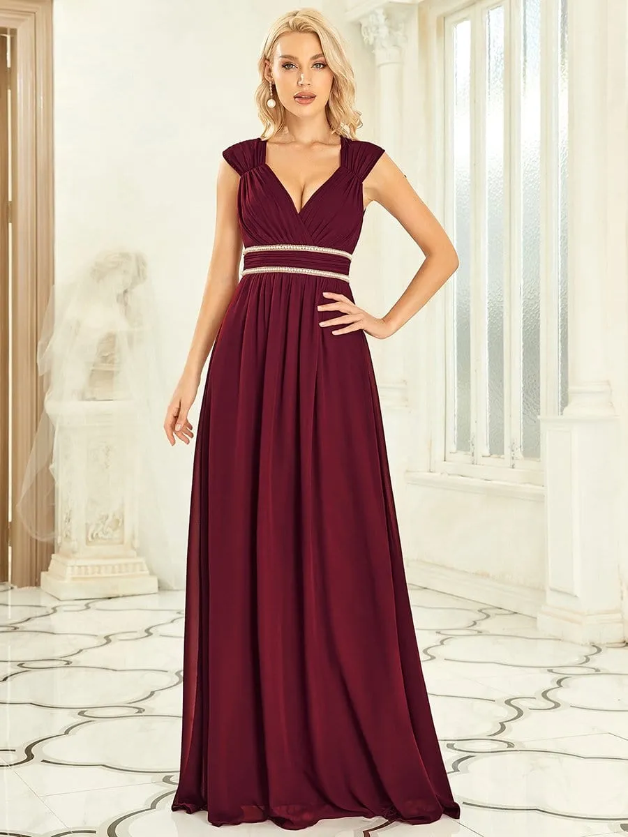 Beaded Empire Waist Maxi Dress