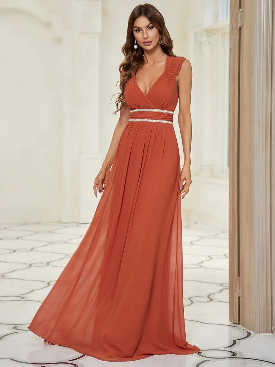 Beaded Empire Waist Maxi Dress