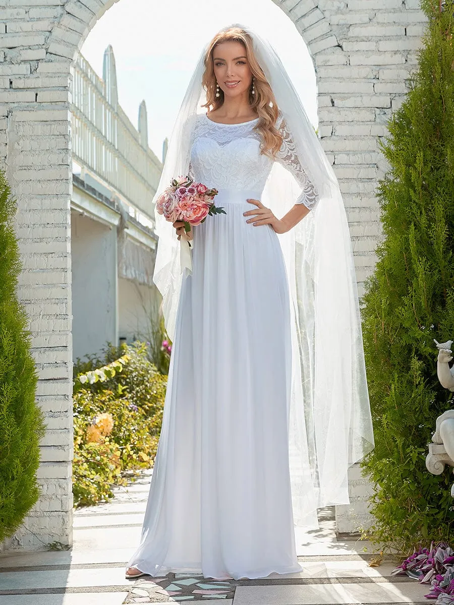 Belted Lace Maxi Dress