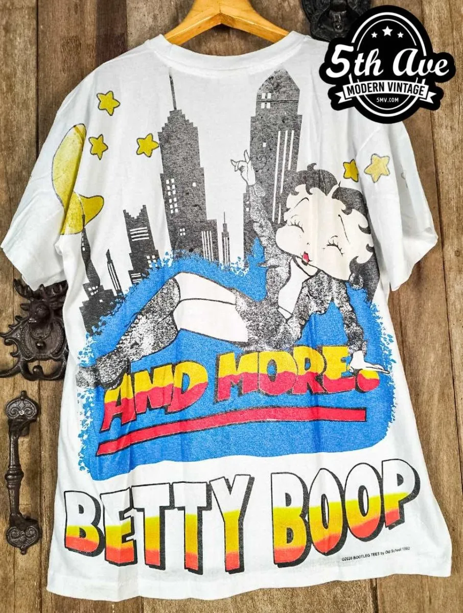 Betty Boop Guest List Only - AOP all over print New Vintage Animation T shirt