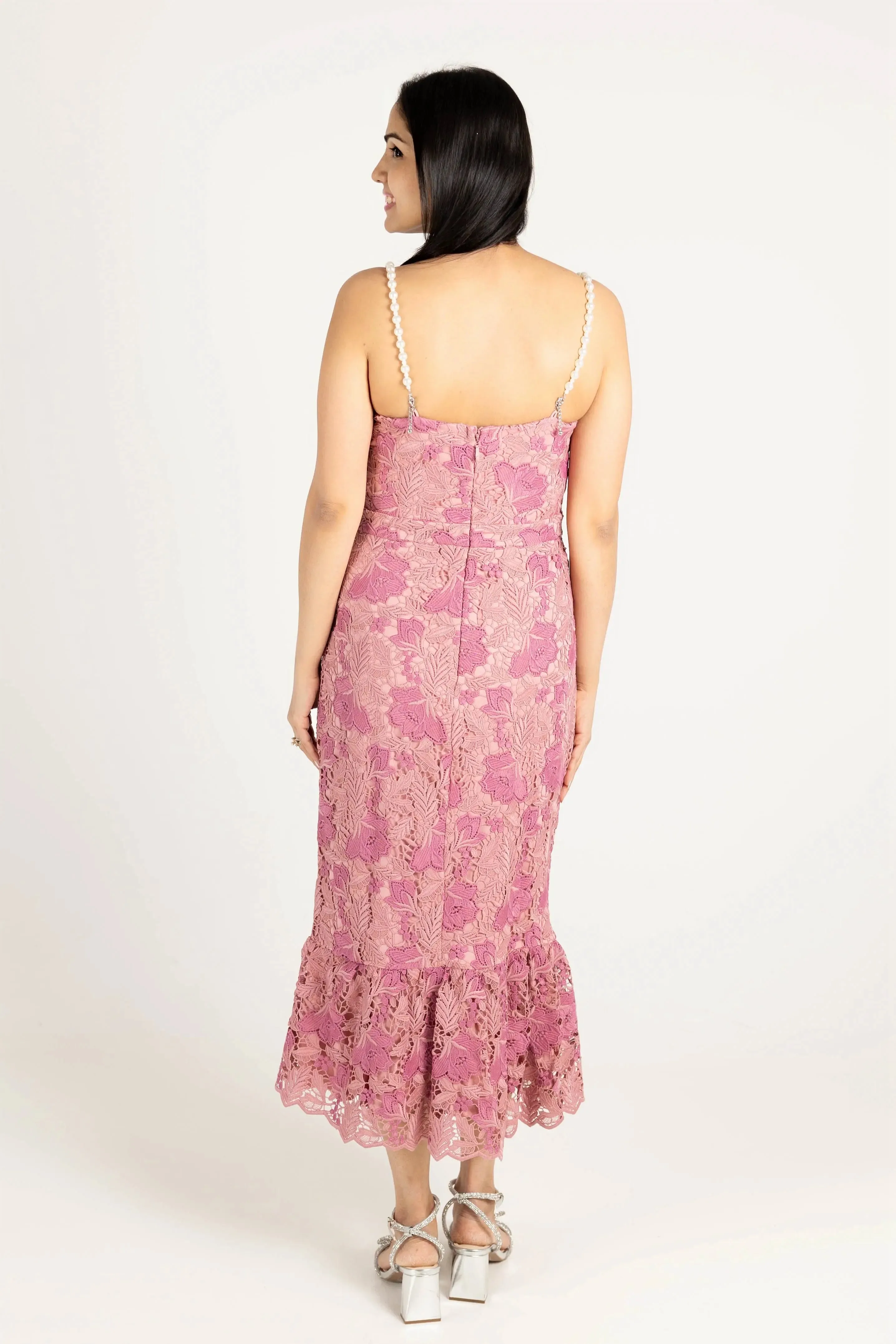 Beyond the Sea Pearl Trim Mermaid Dress
