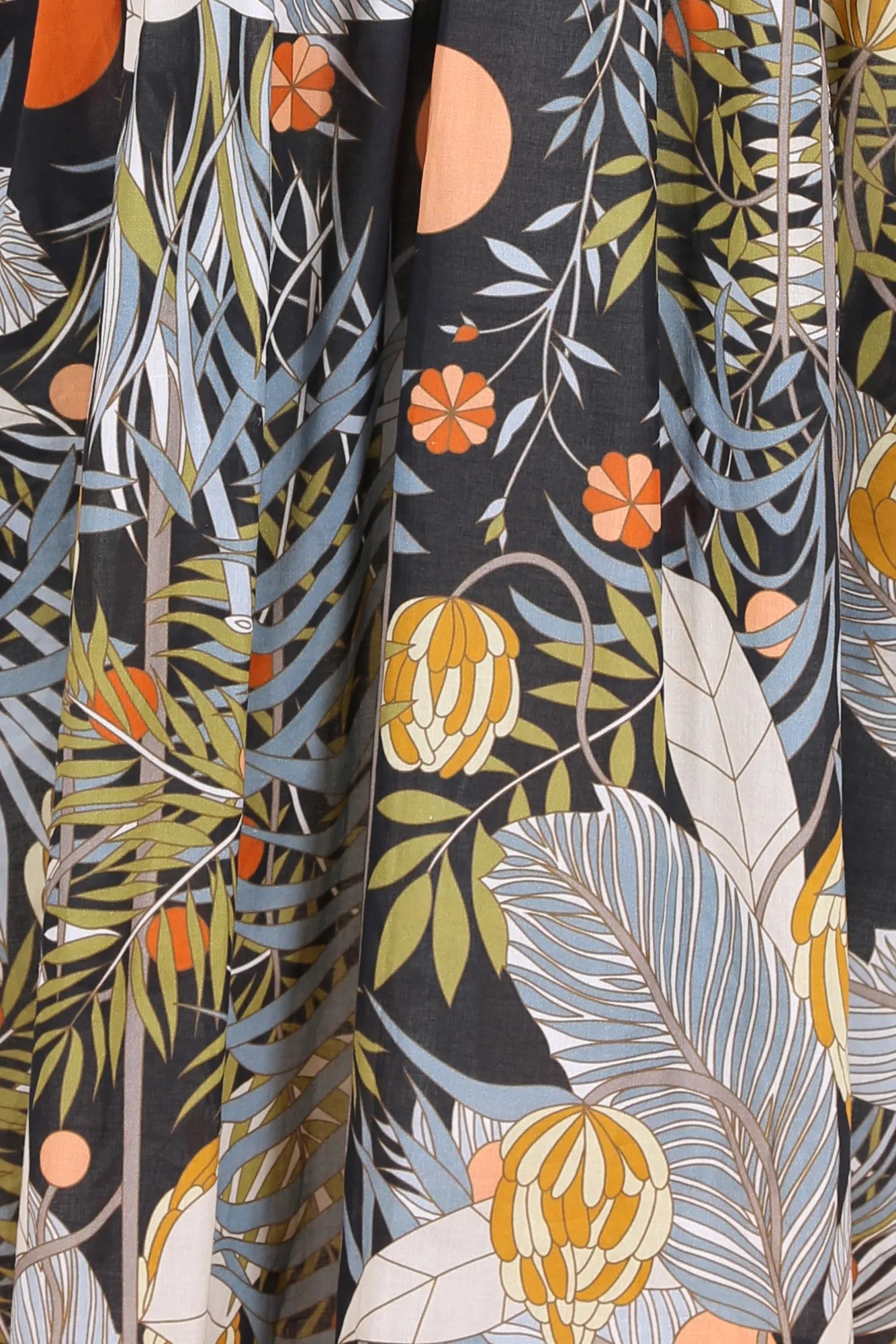 Blue Mountains Villa Dress Black in Cotton