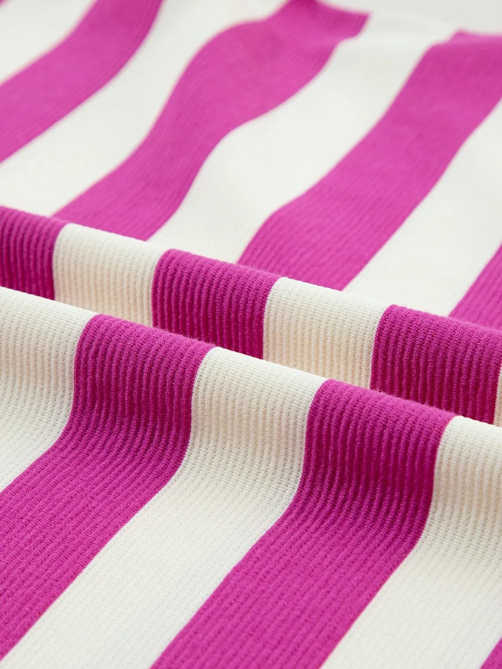 Boho Striped T-Shirt Dress