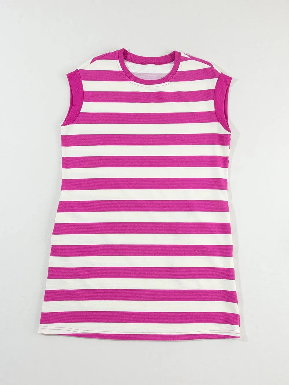 Boho Striped T-Shirt Dress