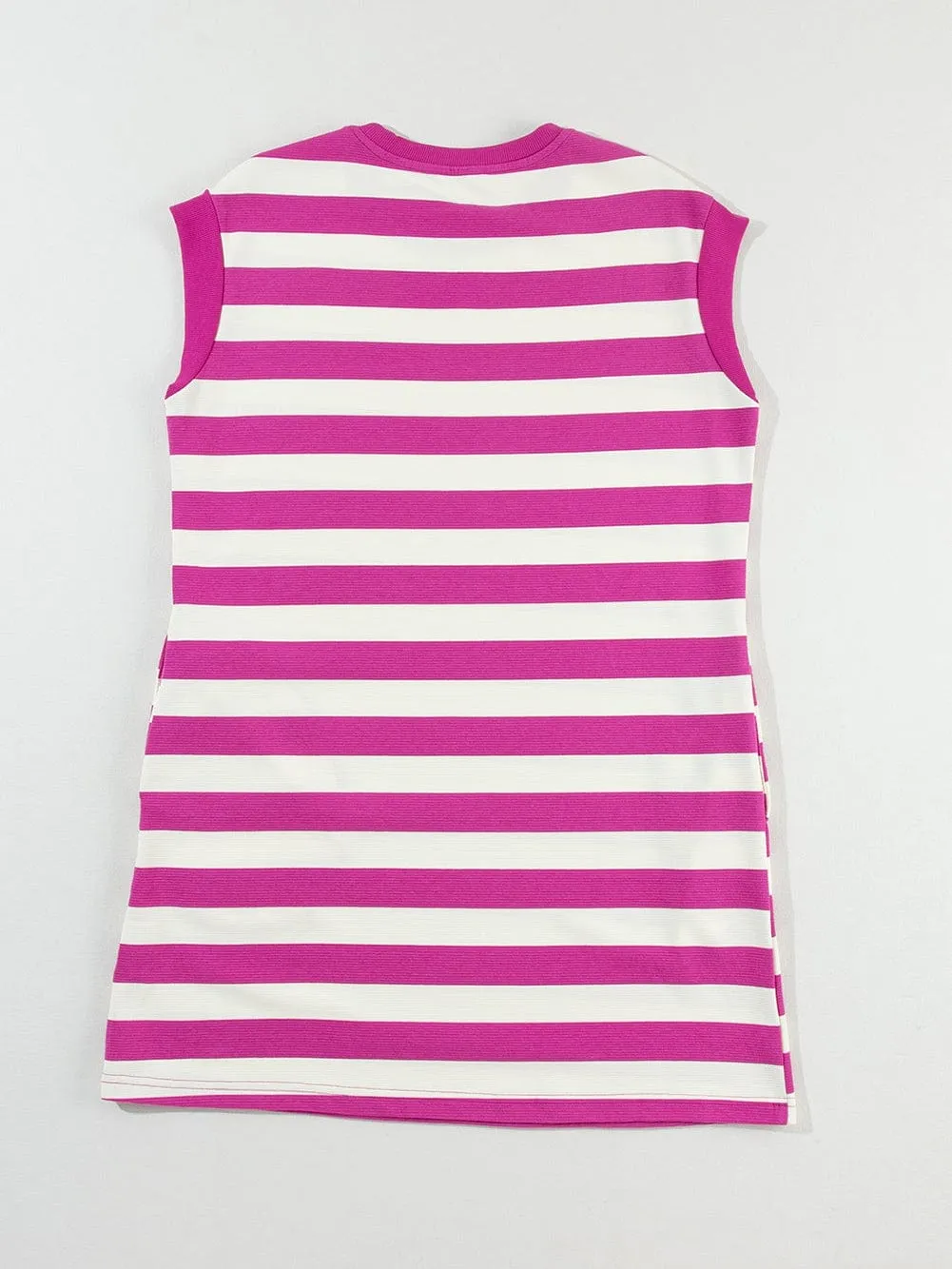 Boho Striped T-Shirt Dress