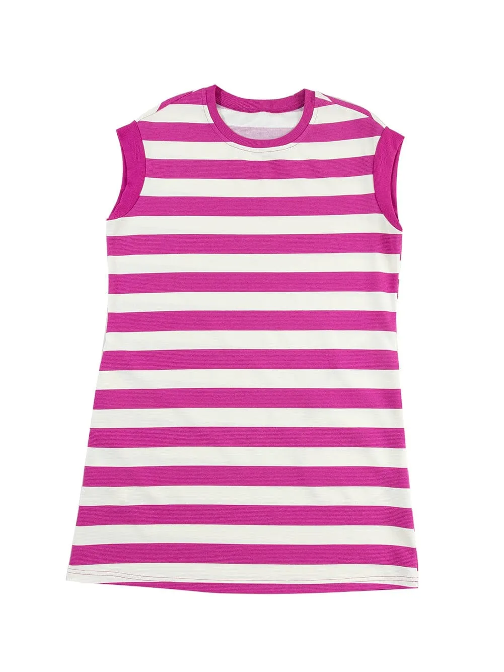 Boho Striped T-Shirt Dress