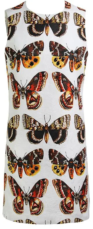 Butterfly Print Mini Dress