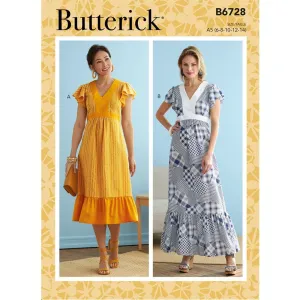 Butterick Pattern B6728 Misses' Dresses