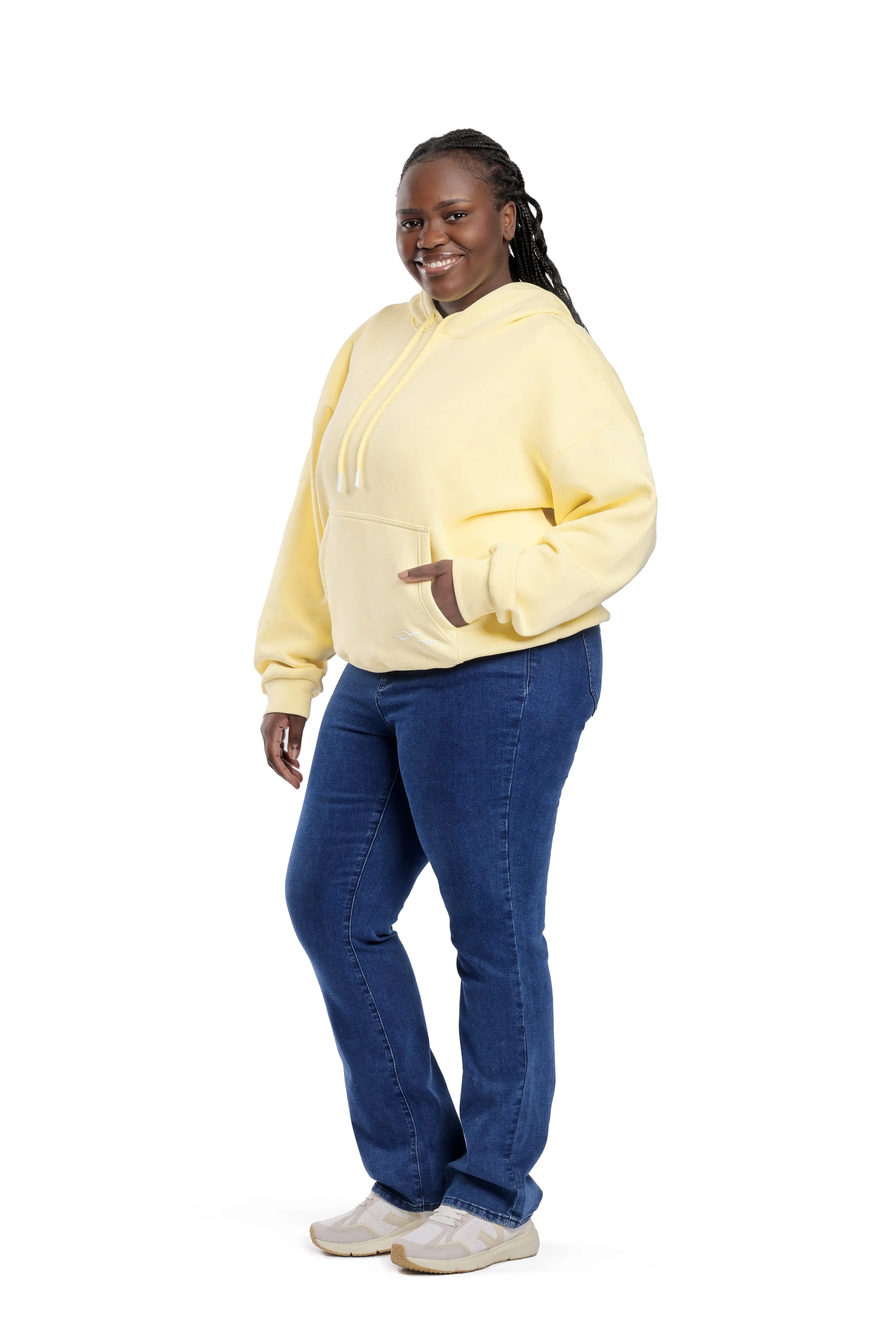 Chlo Relaxed Fit Hoodie in banana yellow