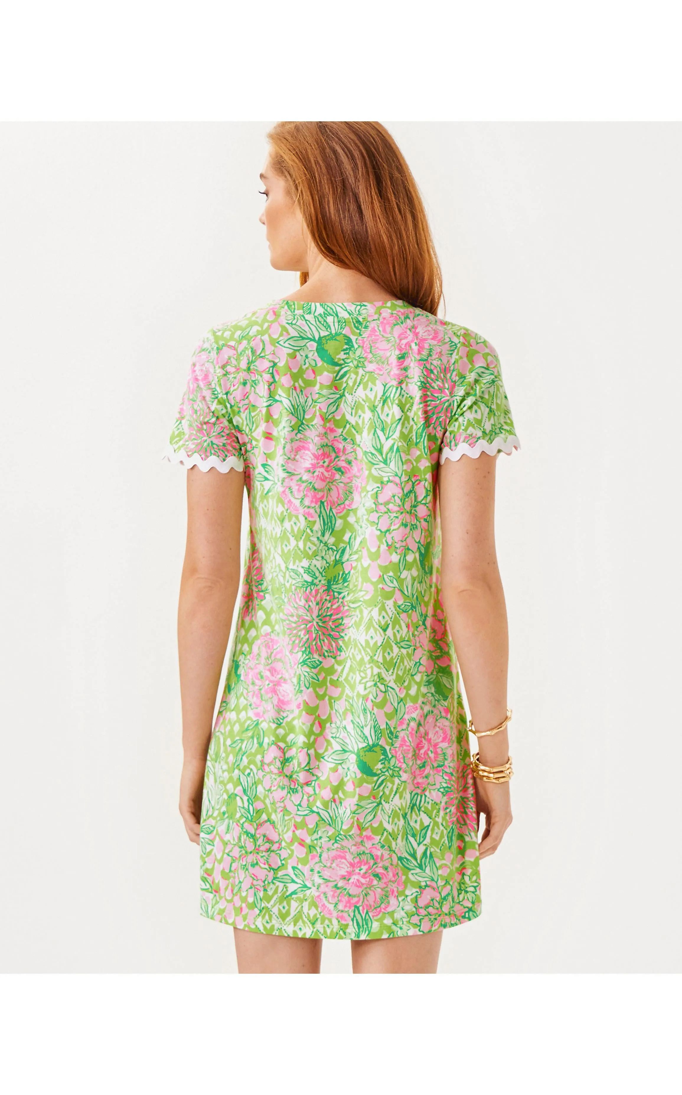 Cody Short Sleeve Dress Lime Feeling Good