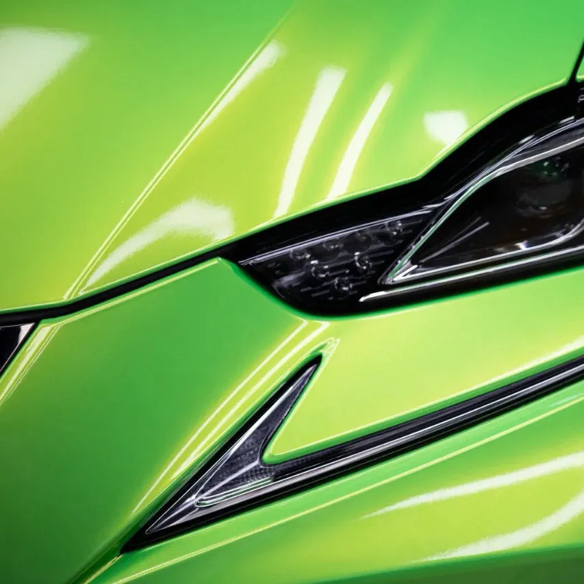 Color Shift Neon Gold Green Vinyl Wrap