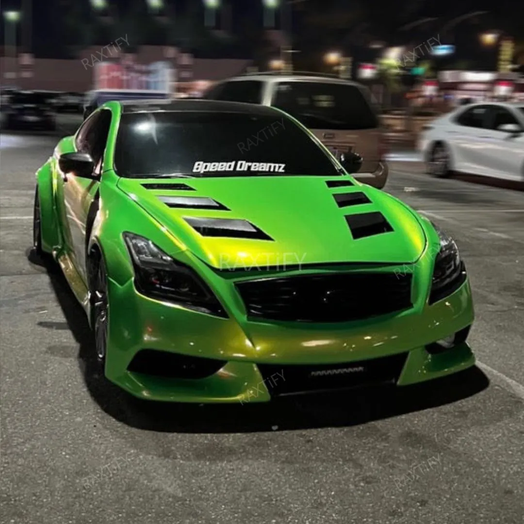 Color Shift Neon Gold Green Vinyl Wrap