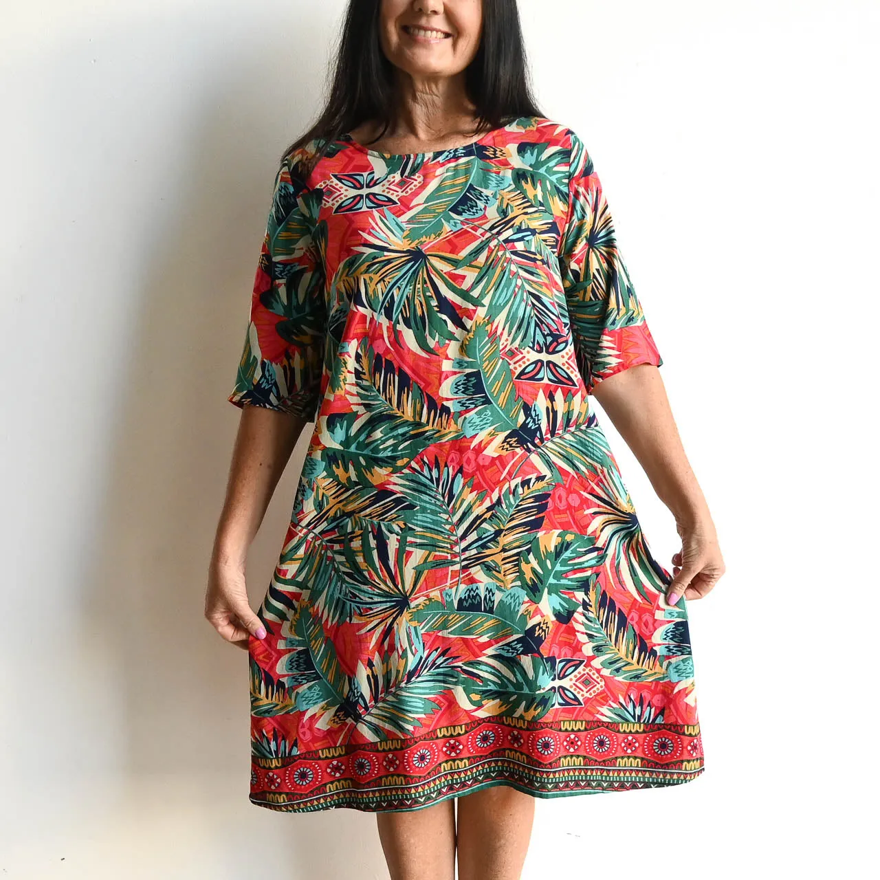 Contemporary Shift Dress by Orientique Australia - Rio - 61704