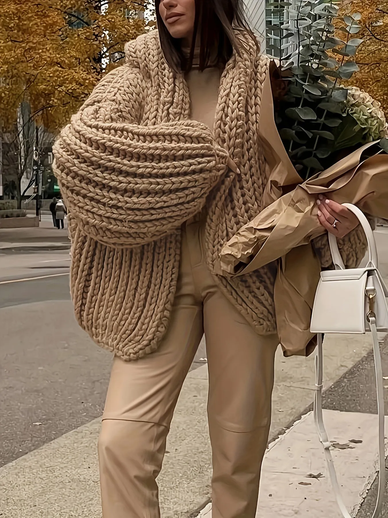 Cozy Cashmere Blend Hooded Cardigan