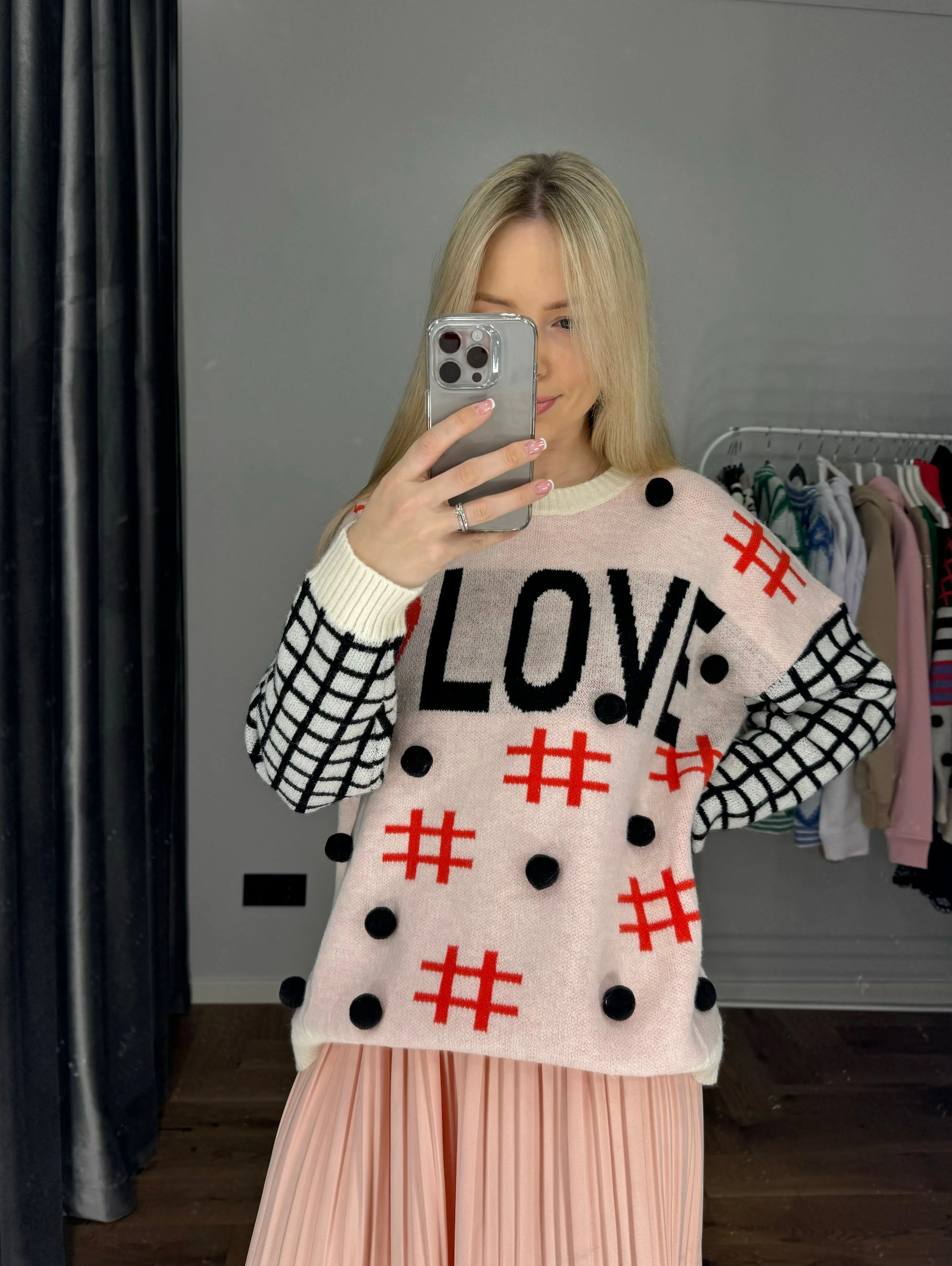 Cozy sweater “#Love”