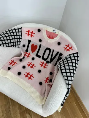 Cozy sweater “#Love”