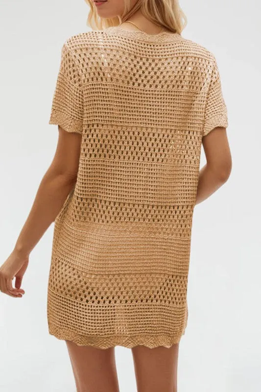 Crochet Knit Swimsuit Cover Up