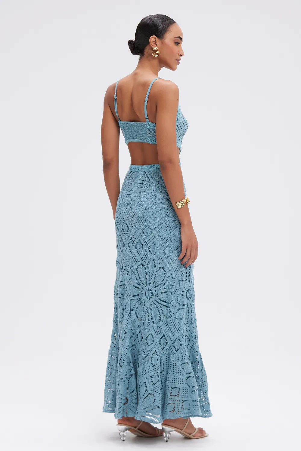 CROCHET MIDI DRESS