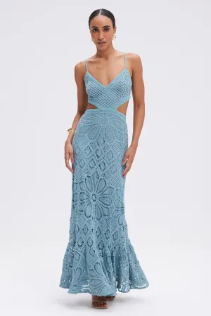 CROCHET MIDI DRESS