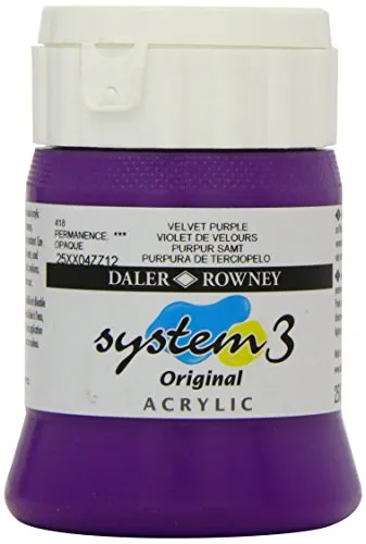 Daler Rowney Acrylic Colors System 3 VELVET PURPLE